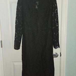 Valentino Black Lace Dress Size 12